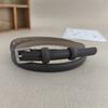 Buckle Solid Square Color Leather Thin Waist Belts Fashionable Gifts Casual