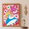 DIY Diamond Painting 5d Alice Cheshire Cat Diamond Cross Stitch Diamond Living Room Bedroom Decor Painting