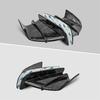 2x Race Motorcycle Side Wing Fairing Winglets Spoiler Air Deflector Marble Look
