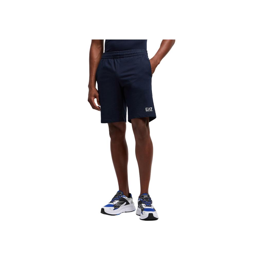 Emporio Armani EA7 Printed Pattern Three-Quarter Casual Shorts Men shorts Blue 8NPS65-PJVRZ-1562