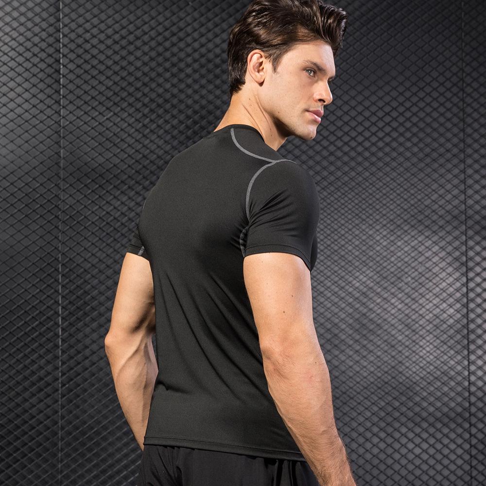 Men's Quick-Dry Elastic Training T-Shirt - Short Sleeve Sportswear 1003
