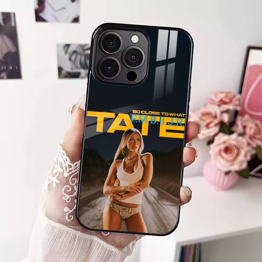 Custodia per Telefono della Popolare Cantante T-Tate McRae per iPhone 17,16,15,14,13,12,Plus,Pro,Max per Ricarica Wireless Magnetica Magsafe