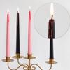 Tears Black Candles – Set Of 4 Gothic Bleeding Candles, Perfect For Halloween Decor, Or Eerie Ambiance. Dripping Wax Effect