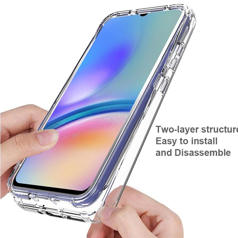 Clear 360 Full Body Double Case pro Samsung Galaxy A05S A15 A25 A35 A55 A04S A54 A53 S23 S24 Redmi Note 13 iPhone 15 14 13 12 Pro Max měkký TPU kryt