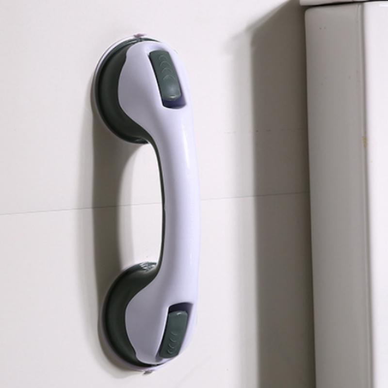 Strong Suction Cup Bathroom Safety Grab Bar Anti-Fall Handrail for Elderly Kids, No Drilling Stable Shower Handle