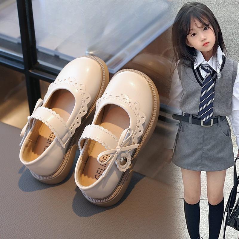Girls' Slip-on Shoes with Anti-slip Properties, New Style Soft-soled Single Shoes