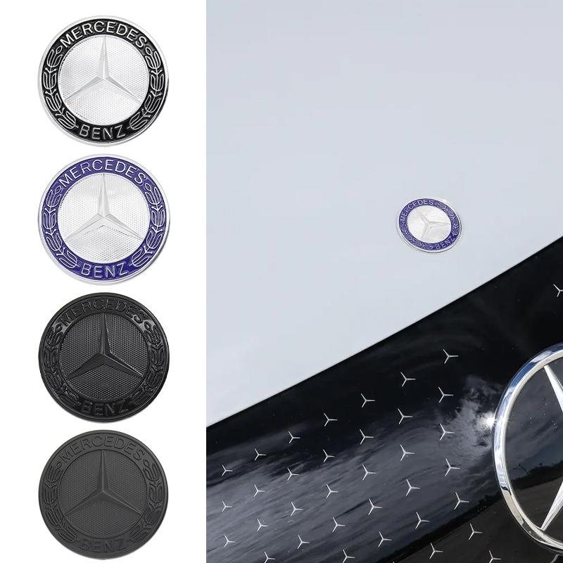 OFK3   1Pcs 57mm Car Front Hood Logo Badge Emblem Bonnet Accessory For Mercedes Benz AMG W204 W205 W212 W213 W221 W177 W246 GLA CLA GLC