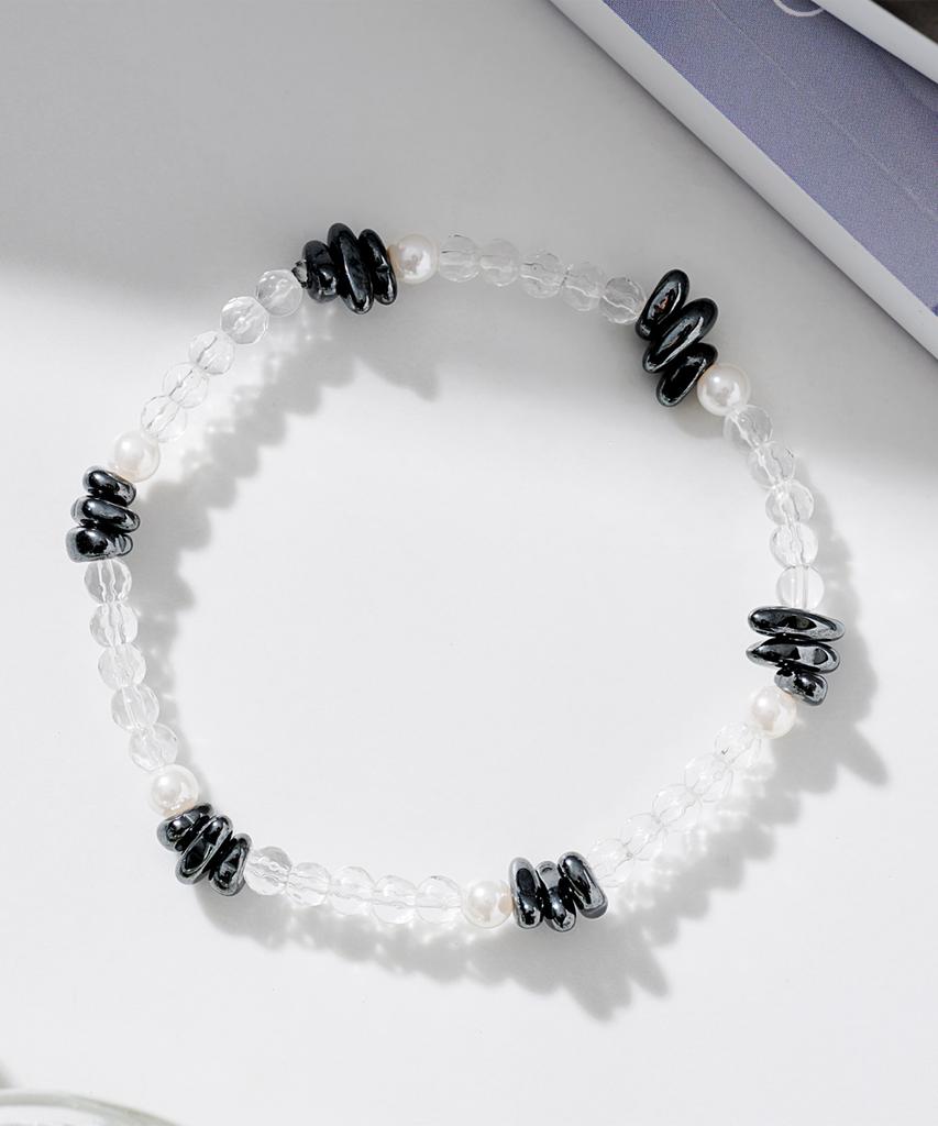 Polalita Crystal Pearl Hema Mix Bracelet (Plt-Br-061_Wt)
