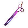 Napsun 7.0-Inch Color Fishbone Thinning Pet Grooming Scissors