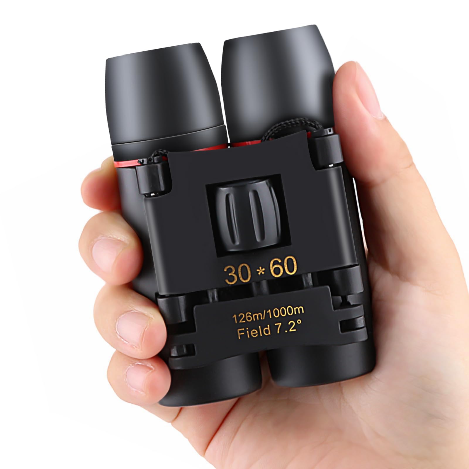 

FOCUHUNTER 30x60 Binoculars, Telescope, Folding Roof Prism Binoculars, 8x Magnification, 143g, Ultra-Lightweight, Anti-Vibration, Waterproof,