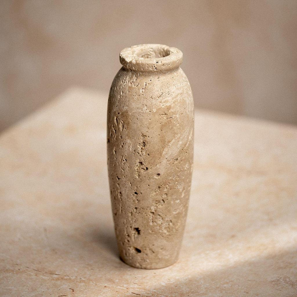 Hestia Travertin Vase