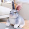 Long Ears Rabbit Plush Toy Soft Skin-friendly Lifelike Animal Stuffed Doll  Photo Prop
