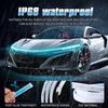 12V Flexible Car Hood Decorative Light Strip Daytime Running Light Scan Waterproof DRL LED Strip Auto Ambient Atmosphere Lamp