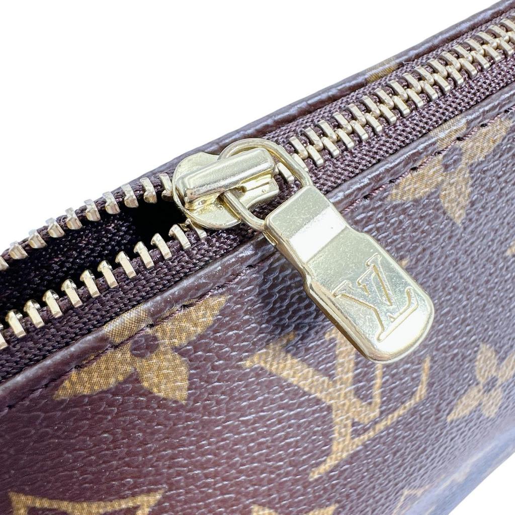 LOUIS VUITTON Monogram Pouch Monogram canvas Brown Women M51980 Used