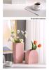 Morandi U-shaped Ceramic Vase: Nordic Modern Flower Display Piece for Office, Living Room, or Reception Desk
