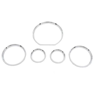 Jeu d'anneaux de compteur de tableau de bord style chrome pour Mercedes Benz W140
