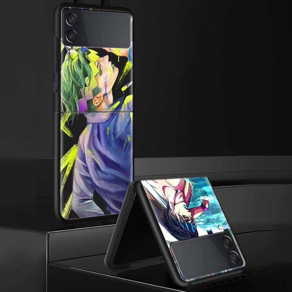 JoJo Adventure Rohan Kishibe Phone Case For Samsung Galaxy Z Flip 7 6 5 4 3 5G Shockproof Cover Z Flip7 Flip6 ZFlip5 Flip3 Flip4
