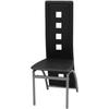 Chaises de salle à manger - VIDAXL - Lot de 6 - Noir Similicuir