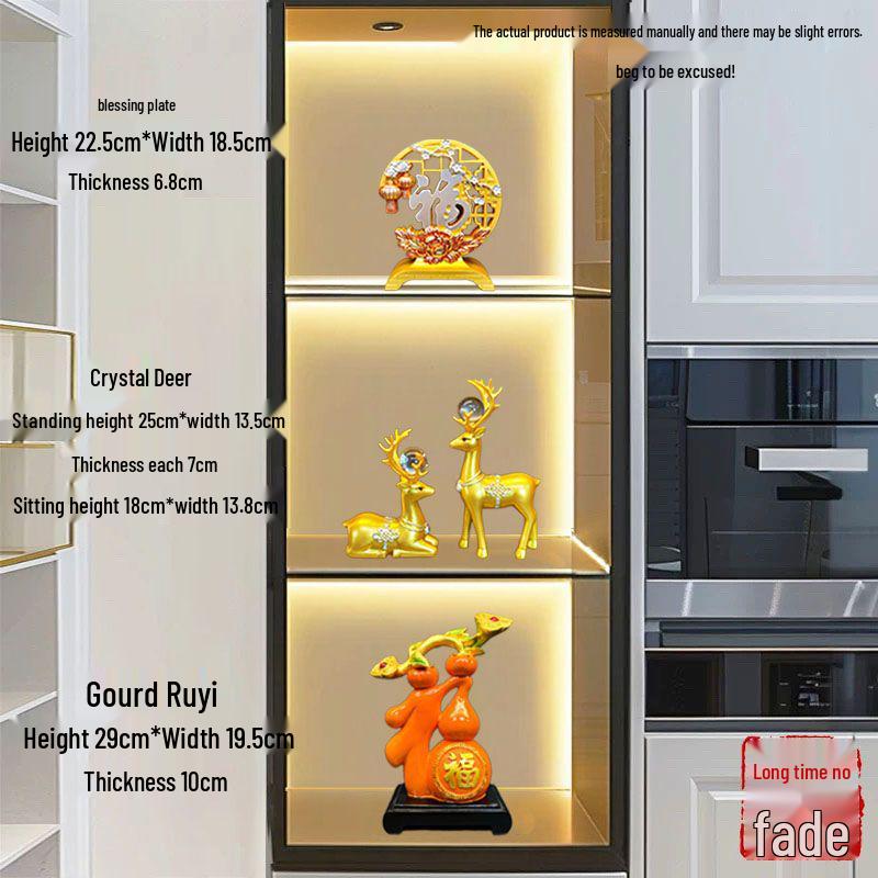 Luxury Wine Cabinet Ornaments for Living Room Entrance Decoration