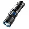 Zoom White Beam Light Long Distance Mini Flashlight Type-C Usb Rechargeable Portable Pocket Torch Home Outdoor 16340 Battery