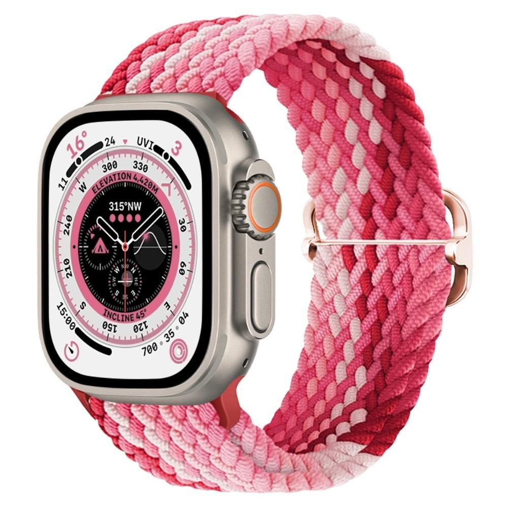 Braided Bracelet for Apple Watch Ultra 3 2 49mm 11 10 42/46mm Nylon Elastic Belt Bracelet for 9 8 7 41mm/45mm 6 5 4 SE3 40/44mm