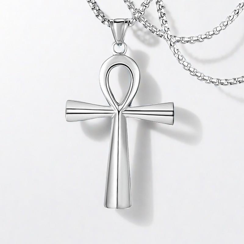 Golden Cross Unisex Titanium Steel Necklace Pendant