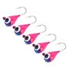 5Pcs Outdoor Ice Fishing Jigs Kit Ice Fishing Lures High Carbon Steel Micro Bass Hooks 4MM 077