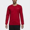 Adidas Neo M Ce 3S Swt Round Neck Pullover Striped Sweatshirt Men Sweatshirt Red DM4258