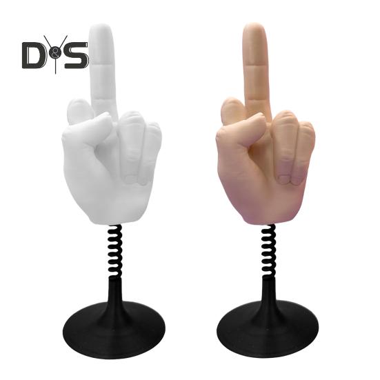 Giocattolo da scrivania elastico dito medio antistress divertente decorazione 3D per dita regalo scherzo esilarante per ufficio casa e scrivania