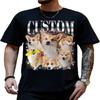 Customizable Vintage Rap Shirt Featuring Girlfriend's Image - Unique Men's Graphic Tee for Personalized Style