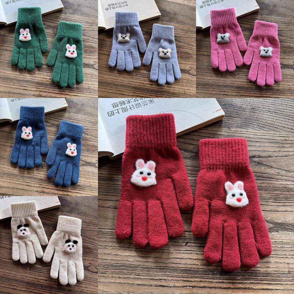 Knitted Animal Pattern Gloves For Winter Warmth And Style