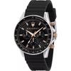Sfida Black Silicone/Rubber Gents Quartz Chronograph with Date R8871640002