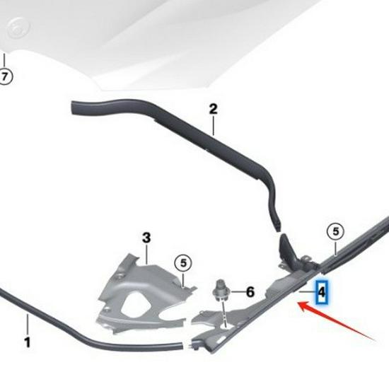 BMW X3 G01 Fender Seal (51767397491, 51767397492)