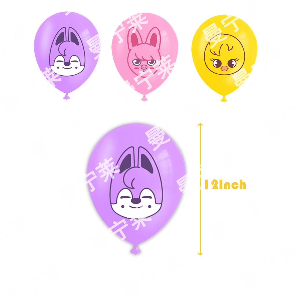 Skzoo Straykids Celebration Party Decorations Animation Design Animal Happy Celebration Banner Balloons Cake Cupcake Toppers For Fans Kids
