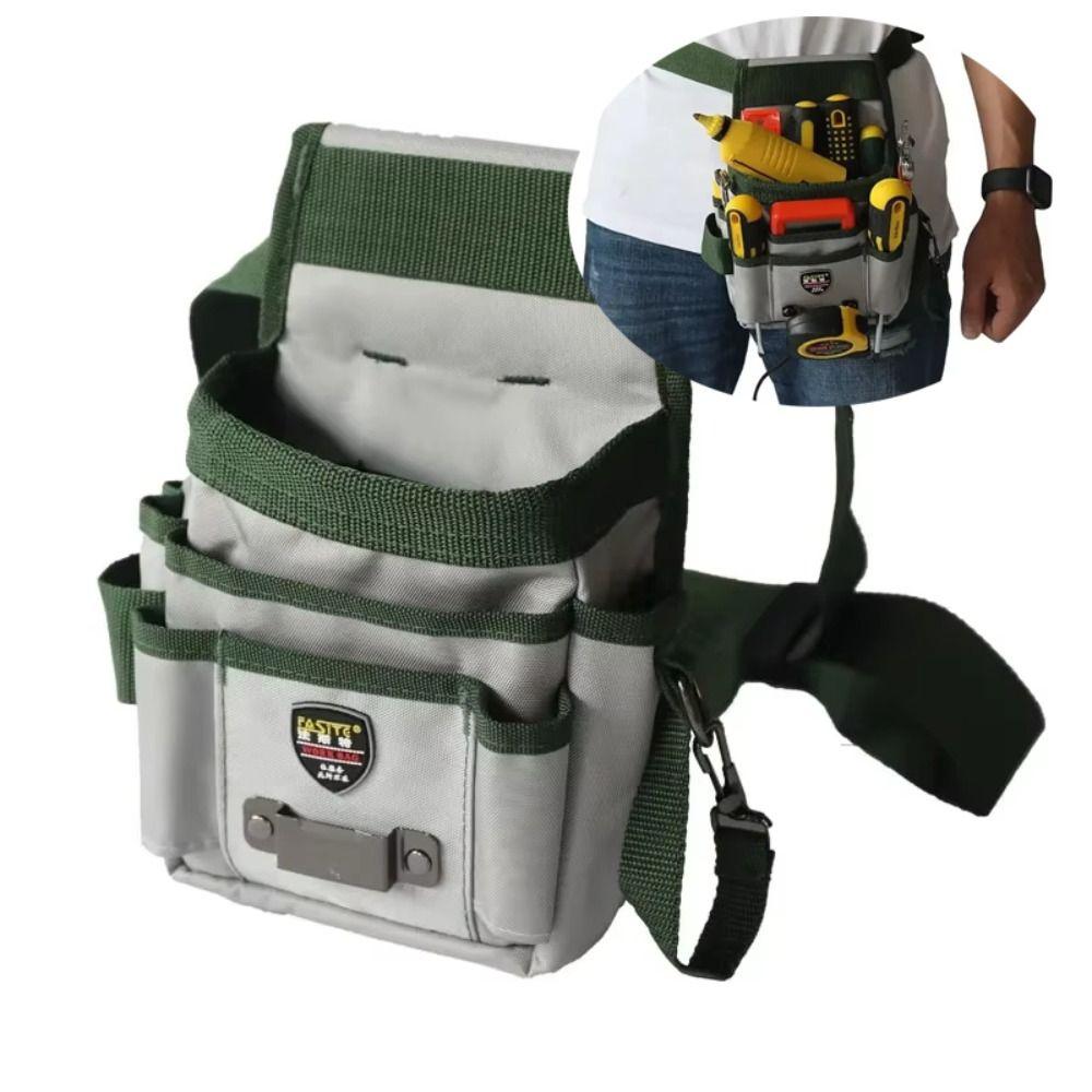 Small Tool Bag Heavy Duty Tool Belt Waist Bag Portable Electrician Tool Pocket Pouch