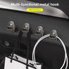 2Pcs Car Interior Mini Storage Hooks Organizer Sticker For Alfa Romeo Giulia Stelvio Junior Tonale 33 Giulietta MiTo 147 156 159