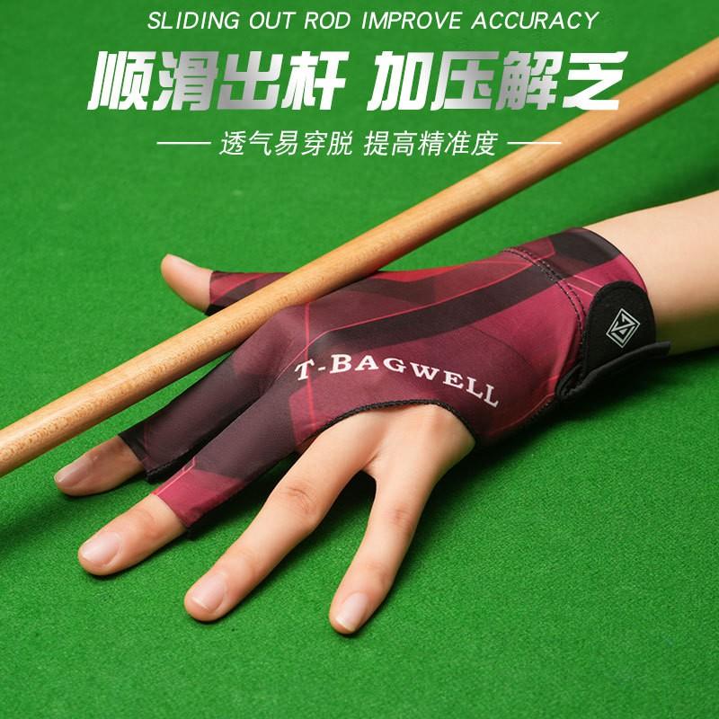 Snooker Billiards Glove Left Hand Half-Finger Anti-Slip Nylon Performance Pool Cue Control