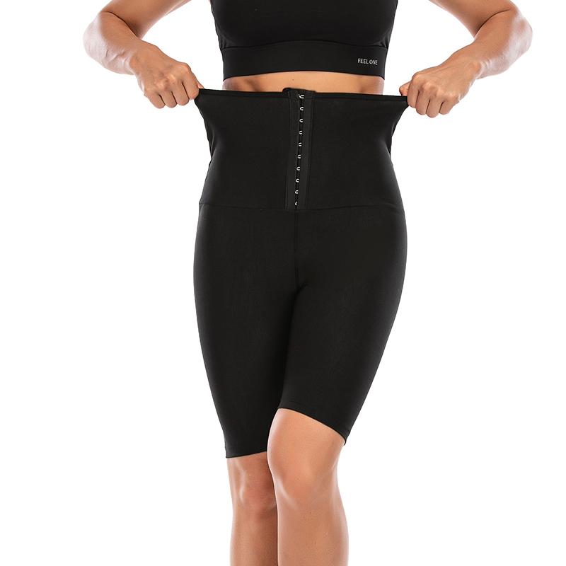 PU Thermo Sweat Sauna Shorts Dámské Trenažér do pasu Hubnutí Fitness Shapers Páté kalhoty