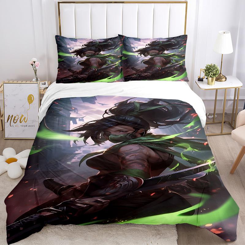 3pcs Akali Home Decor Bedding Set-Perfect for Any Room, Festive Gift, Traveler's Essential, Daily Use1202267a