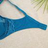 Women Large Size Lace Thin Cotton Cups Gather Bra Full Coverage Minimizer Jacquard Non Padded Lace Sheer Bra