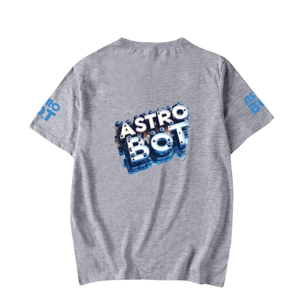 Astro Bot Anime Women Men's T-shirts Cartoon Printed O-Neck Oversized Short Sleeves Fashion Mens Clothing Streetwear