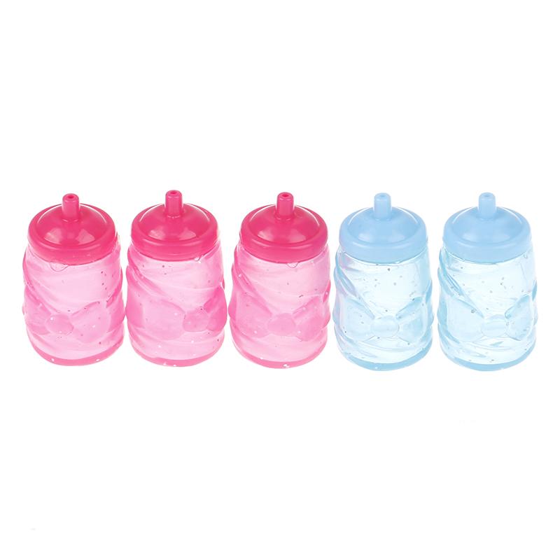 112 1Set Dolls House Miniature Baby Bottles Shampoo Bibs Set Nursery Accessory Gift Baby Bottles Set For Kids Adults Children's Birthday Gift Holiday