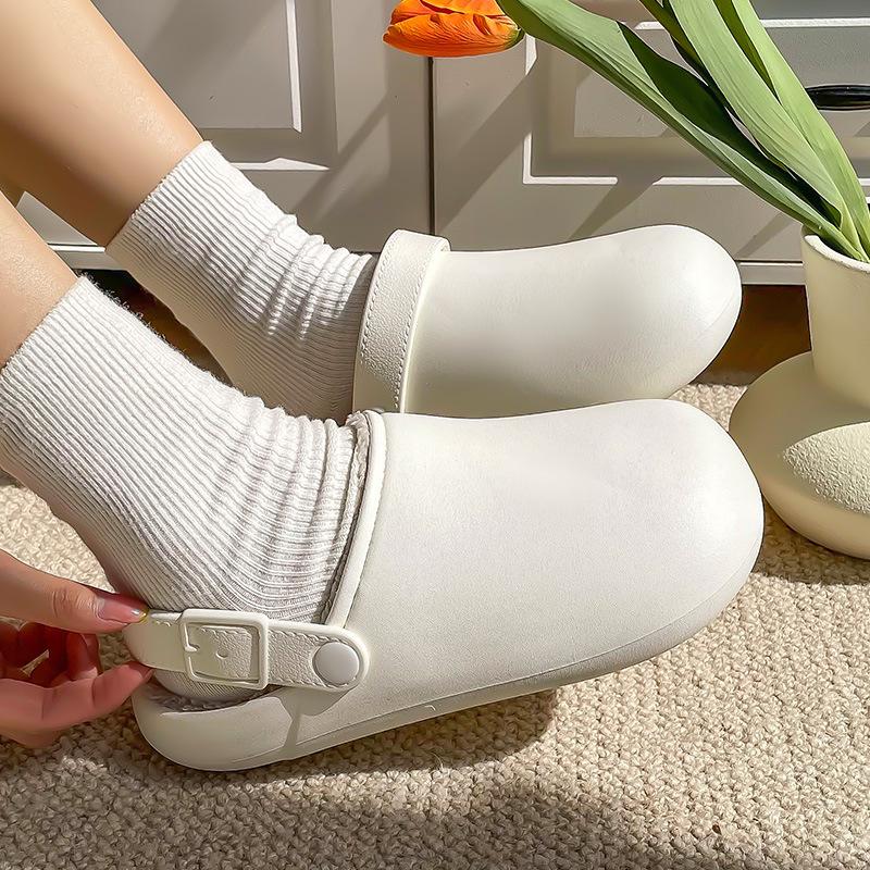 

Женские и мужские хлопковые тапочки на толстой подошве 2025: Водонепроницаемые, с плюшевой подкладкой, нескользящие, для ношения в помещении и на улице осенью и зимой 44-45 (fits 43-44)