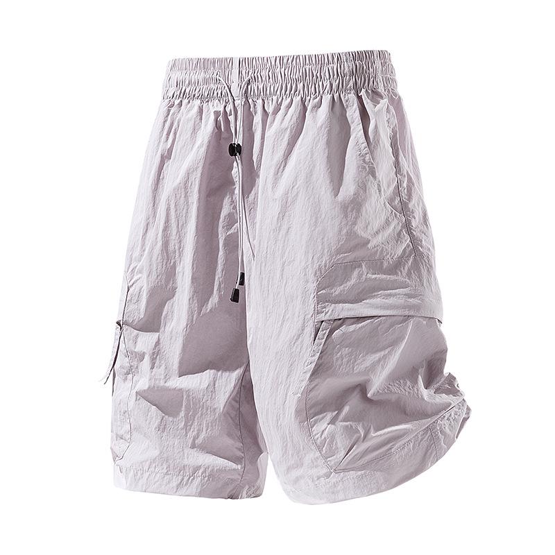 Unisex Quick-Dry Lightweight Ice Silk Cargo Shorts