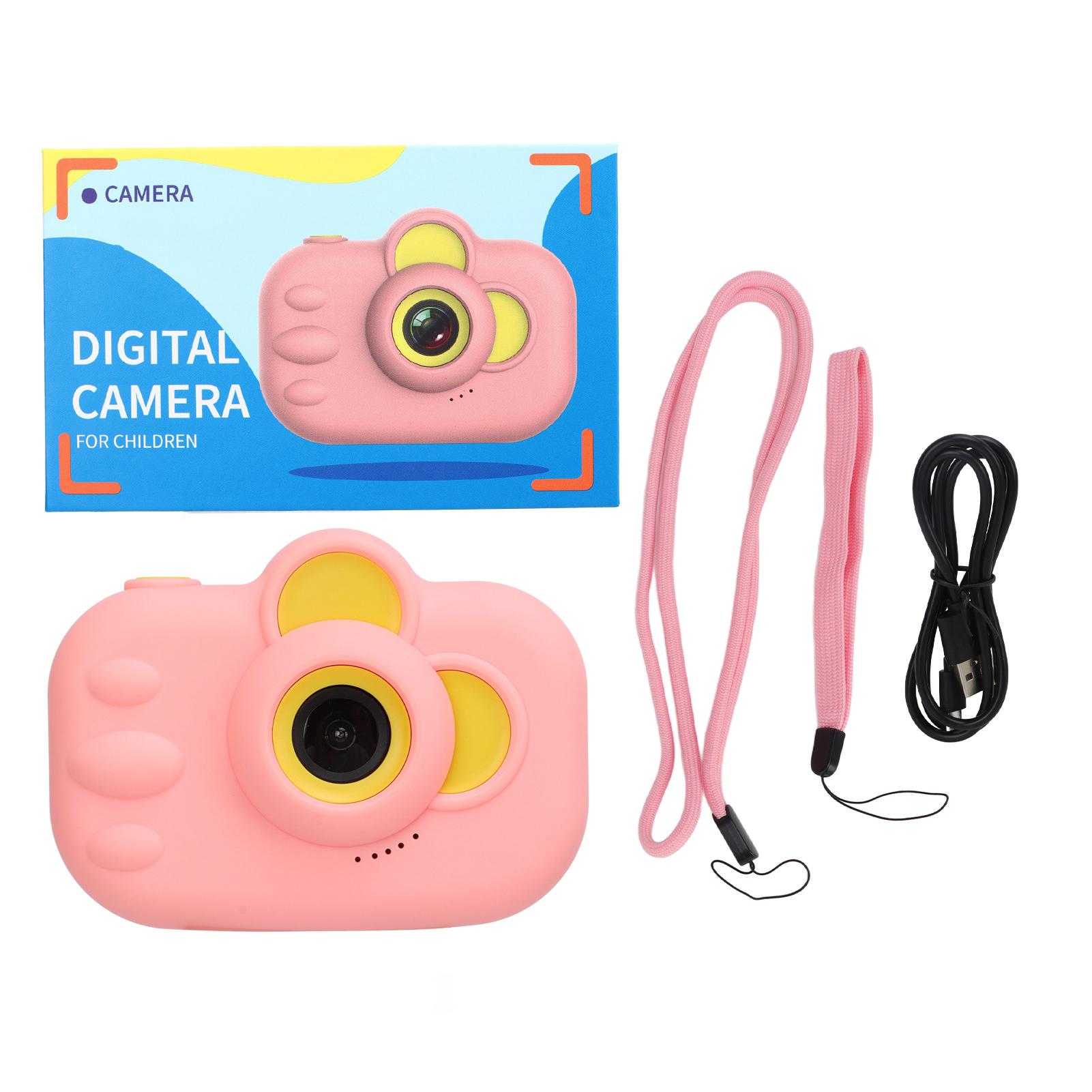 

Детская камера 12MP передний задний объектив 1080P детская цифровая видеокамера для девочек и мальчиков Pink