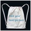 Personalized Drawstring Backpack for Kids Girls Custom Name Picture Text Cute School Bag Lightweight Gym Bag Perfect for Shool