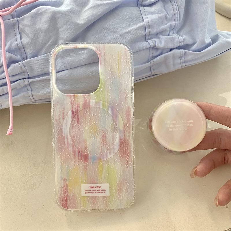 Personalized Ink Splash Magnetic Stand Case for iPhone 17/16 Pro Max/15/14 iPhone 14 Pro