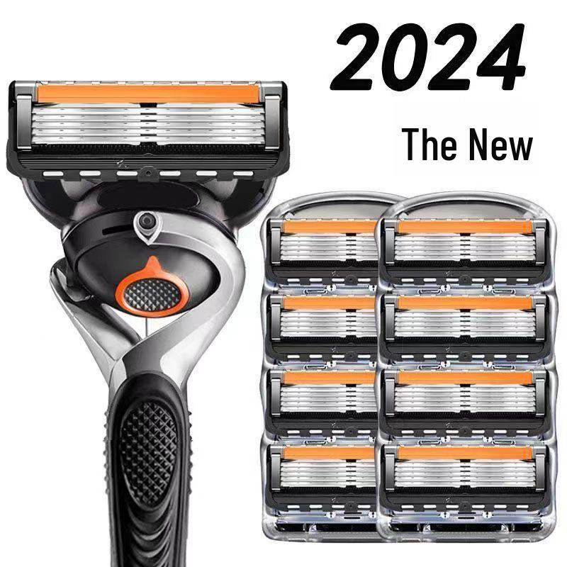 5-layer Men's Razor: Anti-scratch Blade, Stainless Steel Shaving Knife