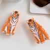 PC Tiger Hair Claw Acrylic Large Shark Clip Creative Animal Shaped Hair Clip  Streetwear