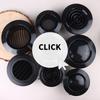 4 Shapes Availables 75/100/125mm Round Ducting Ventilation Cover Air Vent Extract Valve Grille Air Circulation Vents Cover